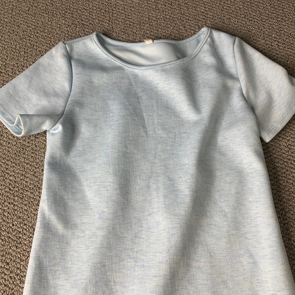 Pink Blush Womens Dress Size Small Blue Short Sleeves Sheath Knee‎ Length - Picture 2 of 12